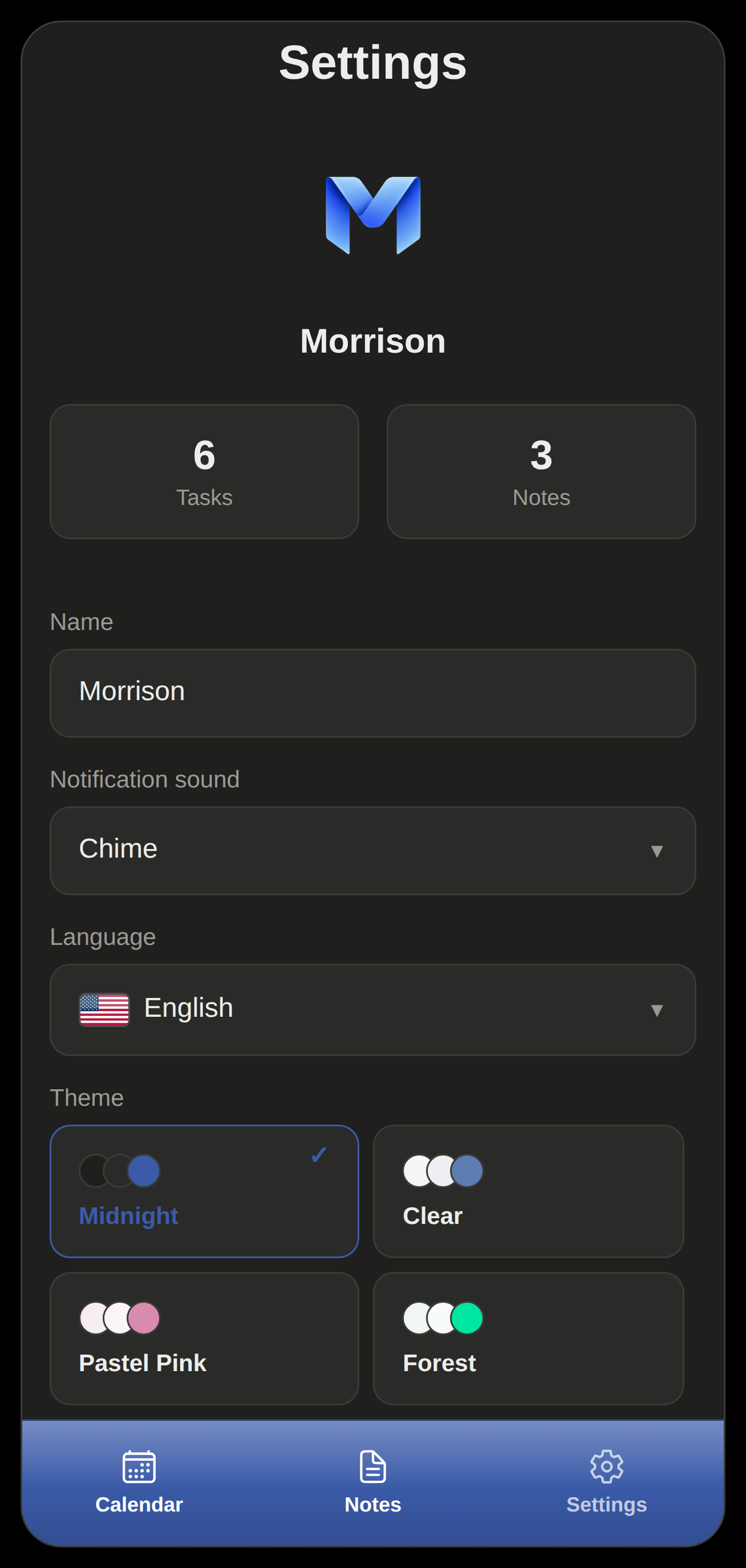 Remi — settings and themes